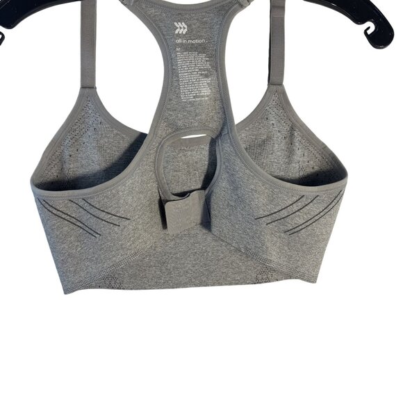 All In Motion Gray Medium Impact Sports Bra M - Picture 6 of 6